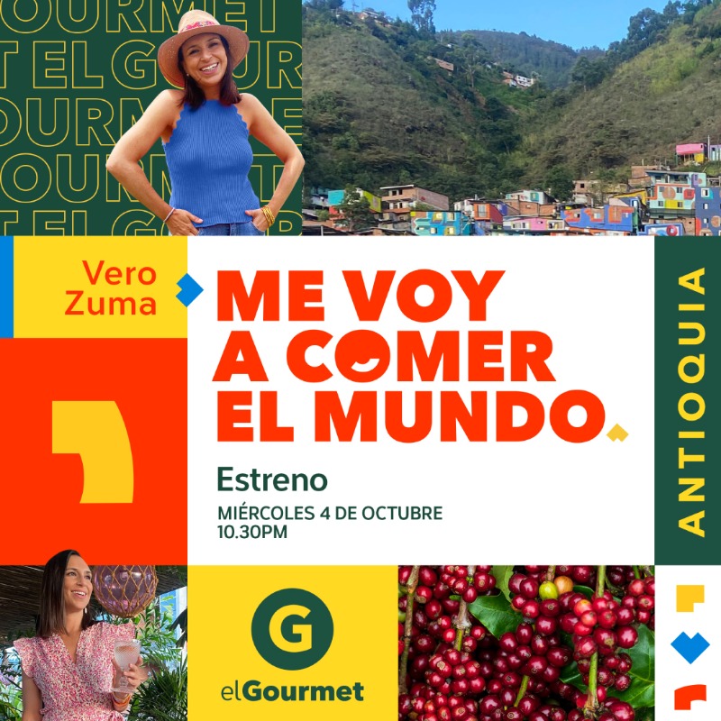 elgourmet's tweet photo. Sigue a Vero Zuma en su recorrido por Antioquia para degustar sus icónicos sabores.
Estreno miércoles 4 de Octubre 10:30pm