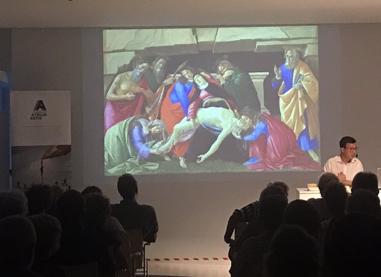 atriumartis's tweet image. La @bprahola s’ha omplert una vegada mes a la primera de les conferències del cicle #postscriptum amb @miqueldelpozo La primera ha tractat de la Pietà. 
Les properes son 
-EUROPA Història d’una violació 16/10/2023
-LOST IN TRASLATION Quan fallen les paraules
20/11/2023