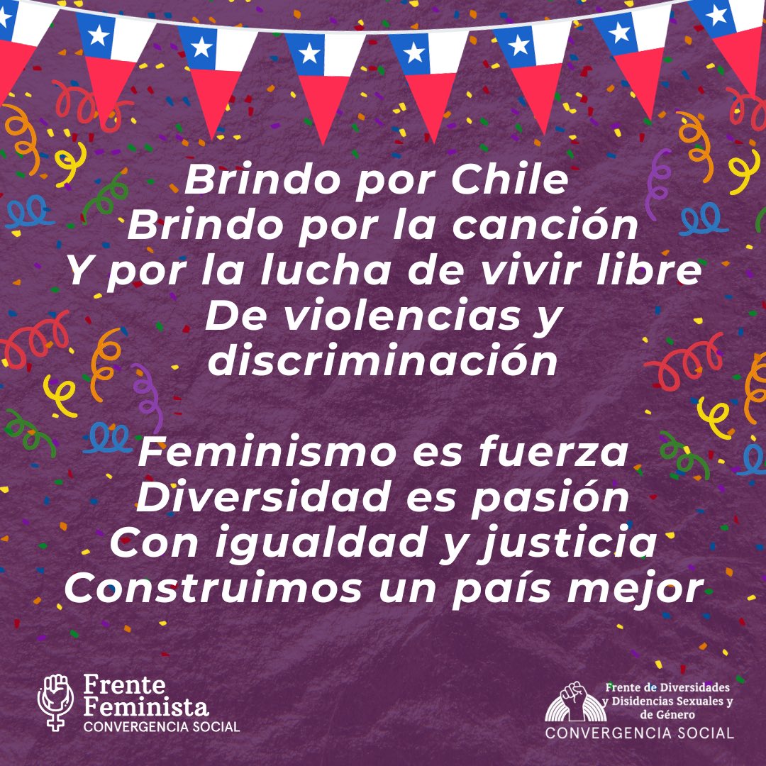 Frente de Disidencias Sexuales y de Géneros de CS tweet media