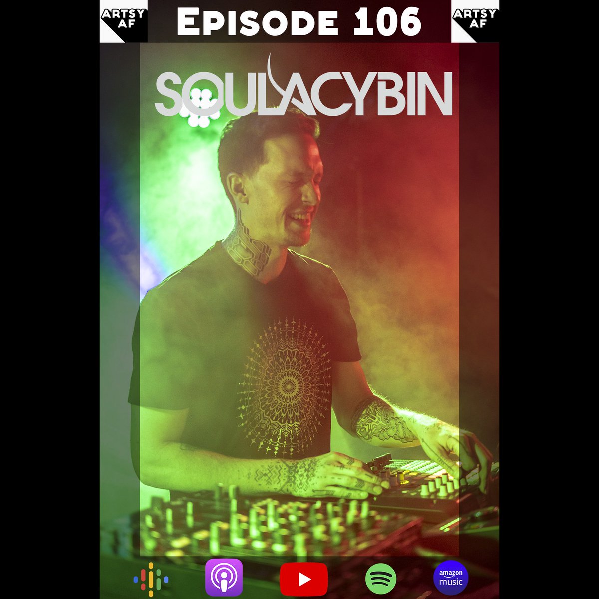 ArtsyAFPodcast's tweet photo. Henlo 
Here’s ArtsyAF’s first episode in 21 months. You can find it in the usual places, but I encourage you to check it out on YouTube. Featuring the one and only @soulacybin !! https://t.co/fxC0daZDVh https://t.co/noSjEmAph6