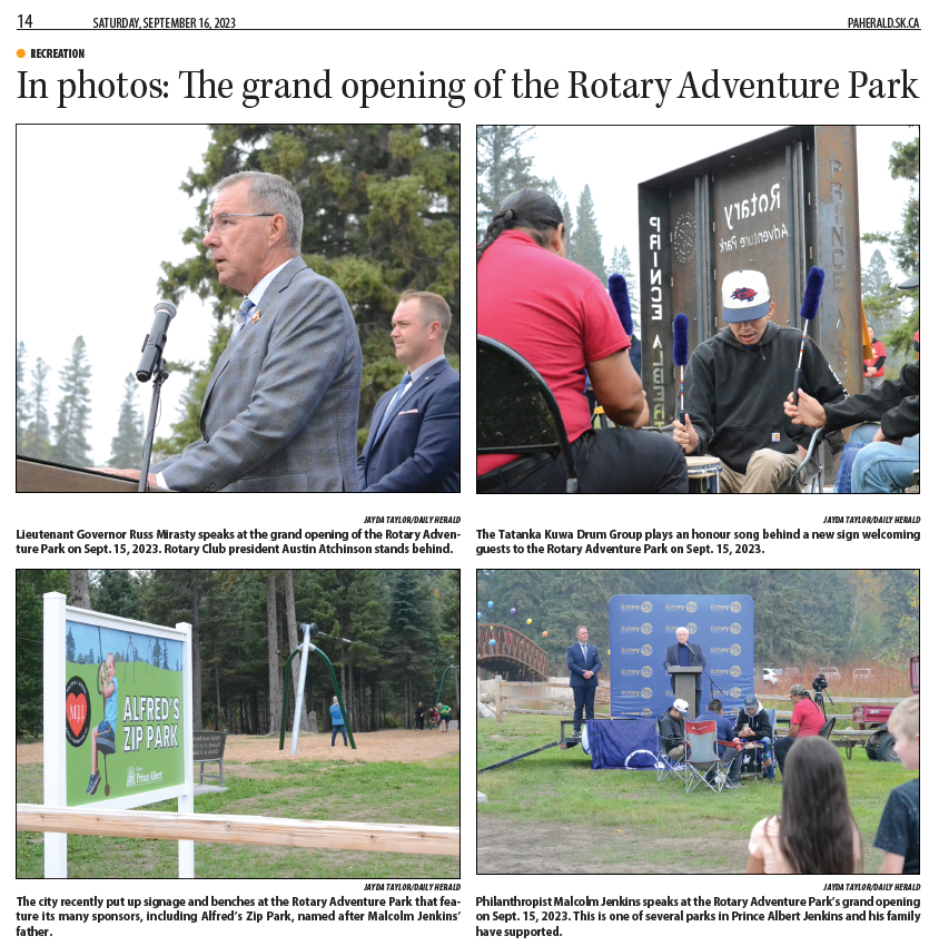 In photos: The grand opening of the Rotary Adventure Park. Photos by Jayda Taylor/Daily Herald.
#RotaryAdventurePark #Rotary #parotary #padailyherald #princealbertnews #cityofprincealbert