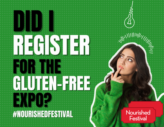 Don't miss out! October 14-15 in-person in Illinois and also ONLINE! nourishedfestival.com #glutenfree #samples #discounts