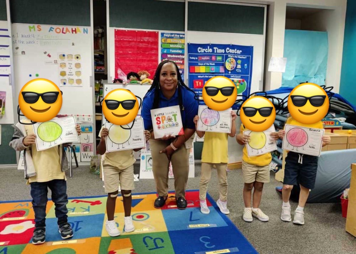 PK scholars learning and identifying their feelings and emotions. ⁦<a href="/TES_Spring/">Thompson Elementary</a>⁩