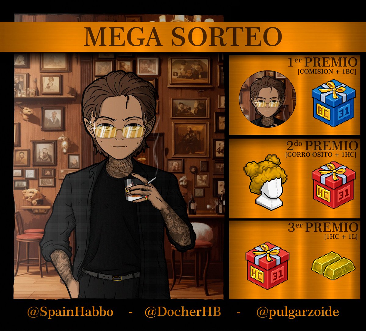 pulgarzoide's tweet photo. 🚨-MEGA SORTEO-🚨
       [3 GANADORES]
🚨-REQUISITOS-🚨
-RT🔃
-MG❤️
-Seguir a @SpainHabbo , @DocherHB  y  @pulgarzoide  

🚨(El sorteo se realizará el SÁBADO 23)🚨
-Mucha suerte a todos❤️ https://t.co/wso8WtJJr5