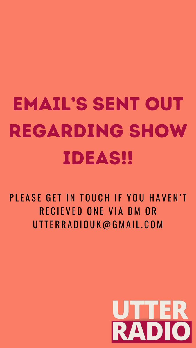 Utter_Radio's tweet photo. https://t.co/8WsdN7tkOX