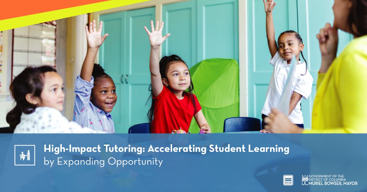 DC is making historic investments in literacy, including $16.8 million to fund high-impact tutoring in literacy for approx. 7,600 students. We are on track to reach more than 13,000 students across both math & literacy by fall 2024! Learn more about HIT ➡️ ow.ly/JN9B50PLfuy