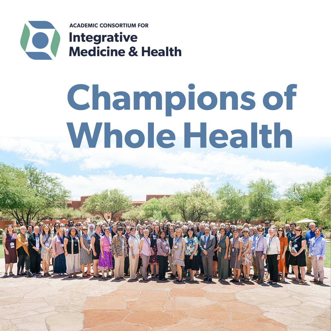 The Academic Consortium is excited to introduce our new brand!  It showcases the Champions of Whole Health that comprise our membership. We’re proud to work alongside them – working as a whole to advance whole health. ow.ly/rip750PMg0I