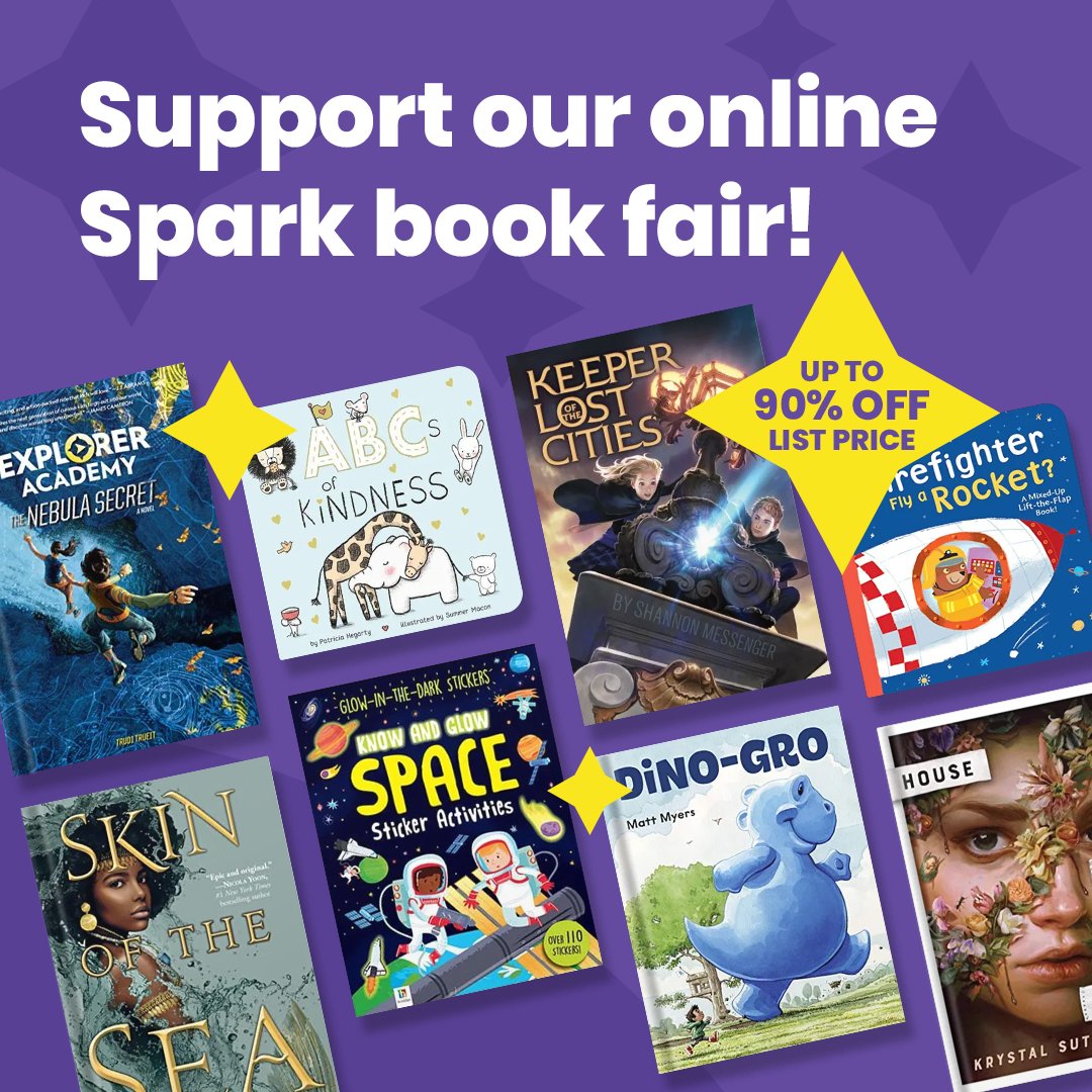 ERHS online book fair starts tomorrow- Start shopping now! 20% of your purchase goes back into the library. 📚There are books for all ages in English and Spanish! sparkbookfairs.com/organization/E…