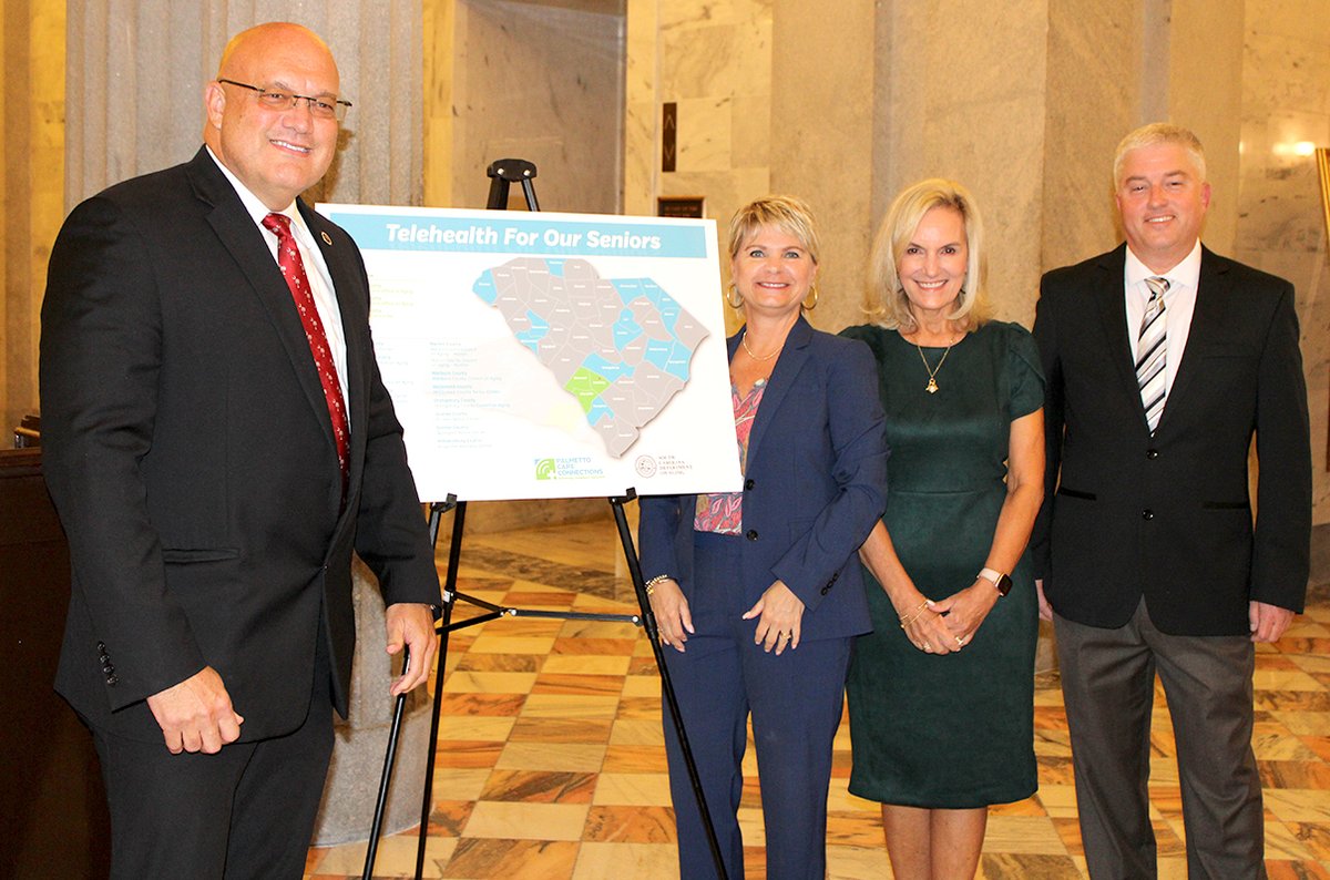 In honor of #TelehealthAwarenessWeek and #HealthyAgingMonth, @palmettocaresc and the SC Department on Aging  announces its partnership to expand access to health care via telehealth in SC.
@henrymcmaster @PamelaEvette @schousespeaker