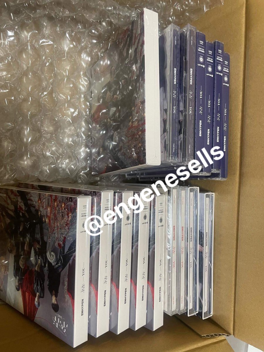 EngeneSells's tweet photo. #engenesells_updates
enhypen you japan album sealed
- solo jacket
- weverse version
- standard ver
- limited a & lim b
- ums version https://t.co/l1O2n48ORw