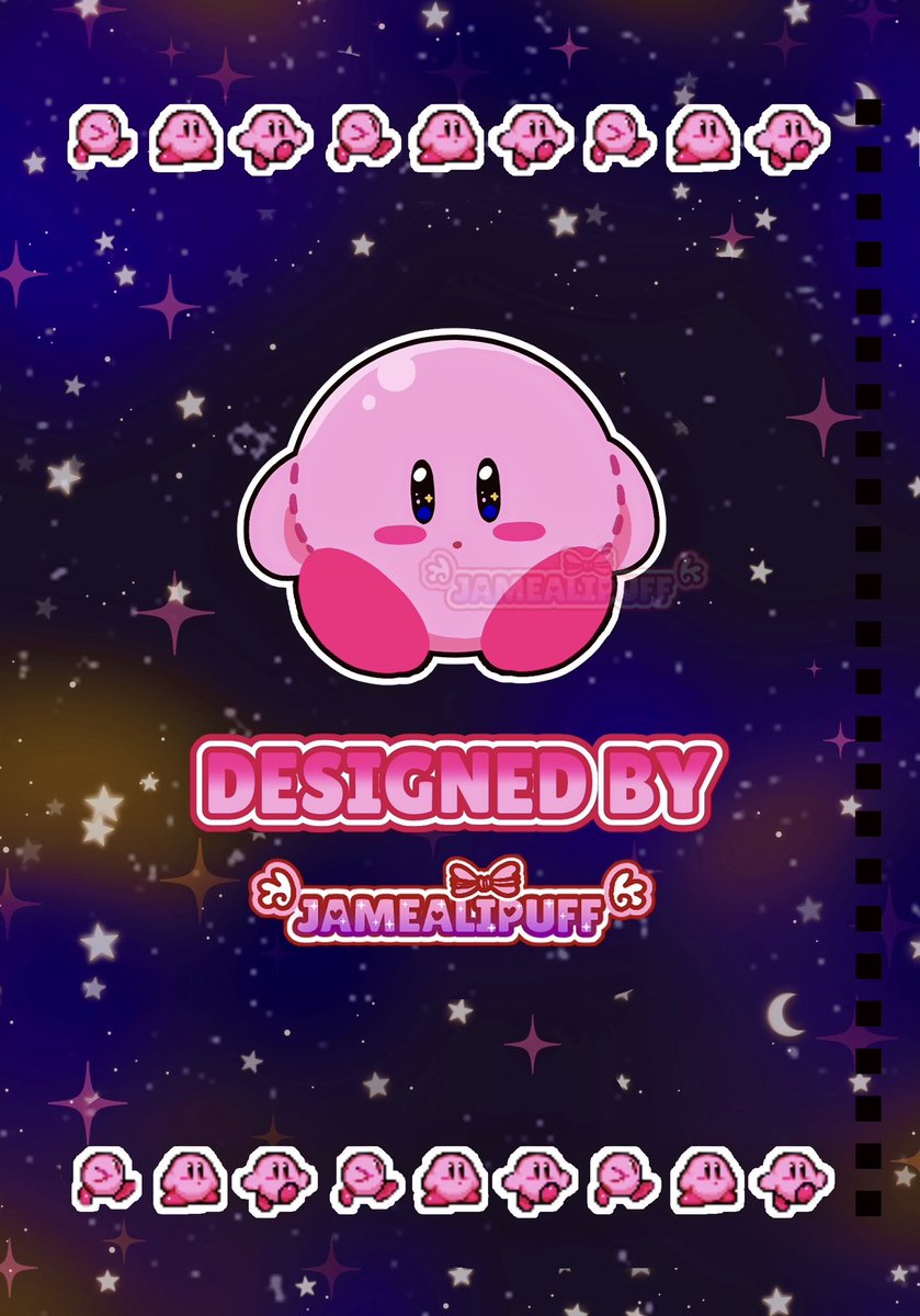 jamealipuff's tweet image. and finally 5/5, Kirby! 
#reusablestickerbook #stickerbook #kirby #nintendo