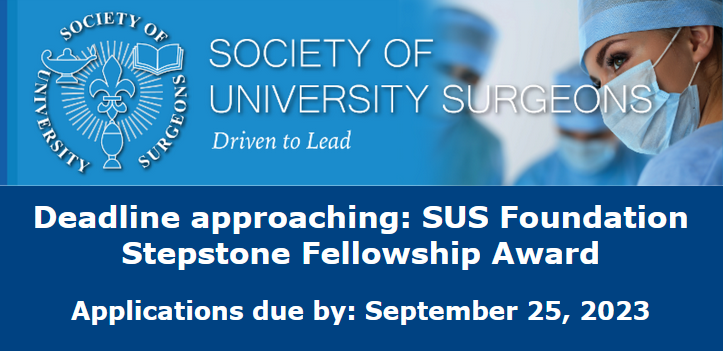 One week left to apply for the SUS Stepstone Fellowship, sponsored by the SUS Foundation. Learn more and apply now: susweb.org/stepstone-fell…