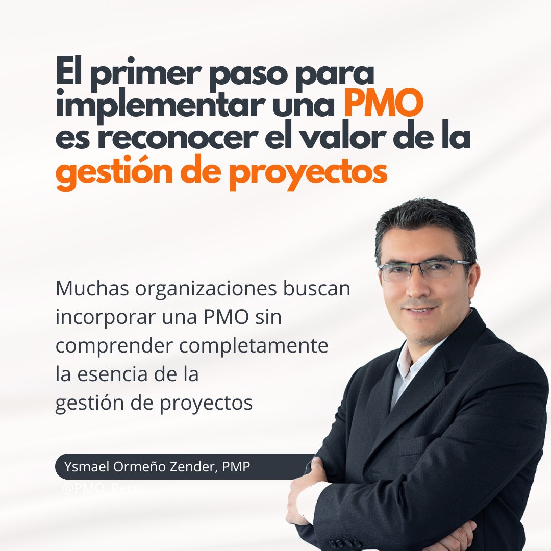 PMO_Peru's tweet photo. Tener una comprensión clara de lo que implica la #gestión de #proyectos resulta fundamental para dar los primeros pasos en la incorporación de una #PMO. 
➡️Conoce más en: https://t.co/DTT5qSx5ei

#PMOfficer #GestiónDeProyectos #PMOClaveDeÉxito #SectorPúblico #PMI #Portfolio https://t.co/SkZOTGRA0x
