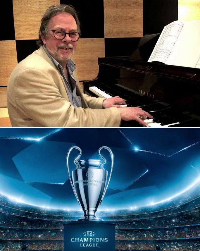 Footballtweet's tweet image. The man. The myth. The legend behind the Champions League anthem. 

His name is Tony Britten. He's hardly known but he's the guy who composed the music for the Champions League song:

'The Championsssss' 🎶😍

What a hero. 🙏