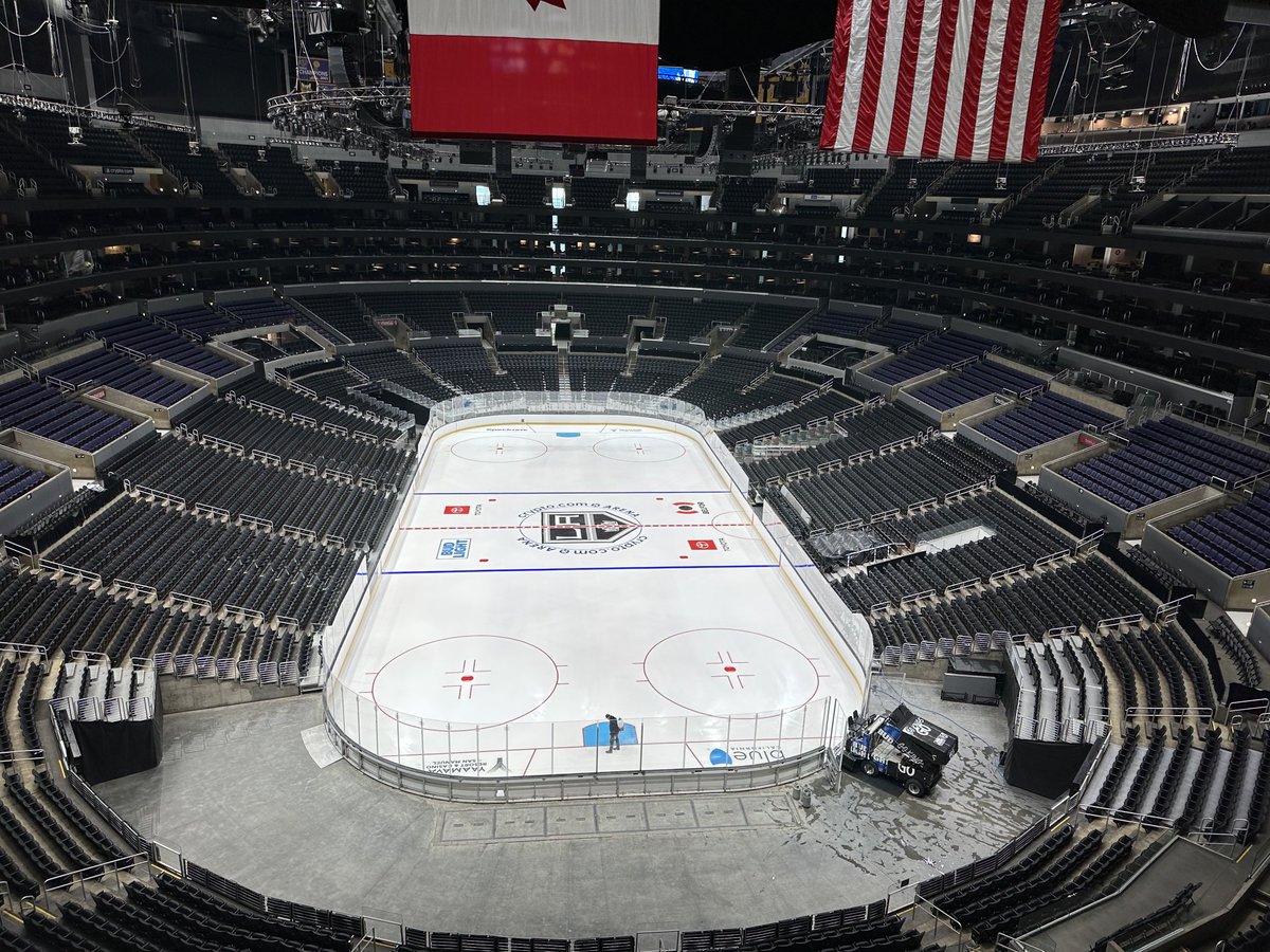 Well I guess summers over as we have made the ⁦<a href="/LAKings/">LA Kings</a>⁩ ⁦<a href="/lakingsinsider/">Hockey Info Coming Soon</a>⁩ ice for the 23/24 season ⁦<a href="/cryptocomarena/">Crypto.com Arena</a>⁩ - this will be my 36th NHL season and it just does not get old. Go Kings Go.