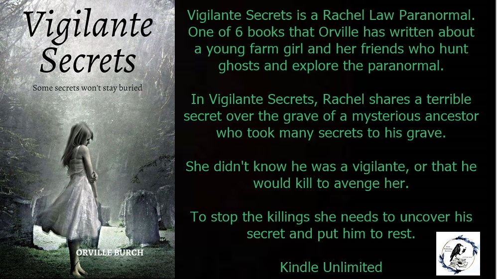 publishing_crow's tweet photo. Crow Publishing #PublishingCrow
We are a family-owned, woman-owned business
#Marketing
All 19 #books by my uncle
@OSBAuthor
https://t.co/gE29xJ1UkL
INCLUDING
Vigilante Secrets
https://t.co/InAK1Z0H5Y
#WritingCommunity
#readingcommunity
#paranormal
Vengeful Vigilante Ghost https://t.co/gs1p8YRAB7