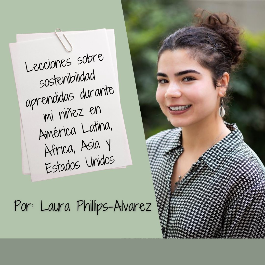 "Pasar los primeros 13 años de mi vida en algunos de los países más afectados por el cambio climático me inculcó un gran sentido de urgencia por vivir de la forma más sostenible posible. Ahora que comienza el #MesDeLaHIspanidad...