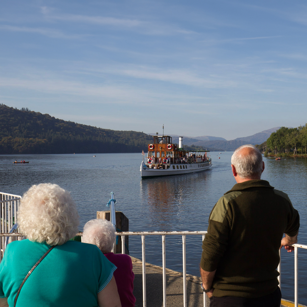 Windermereboats's tweet photo. The view from Bowness Pier 1.
Next departure: MV Tern on her way down to Lakeside.

#MVTern #HistoricShips #Lakelandsteamer https://t.co/ceSbJlb2fE