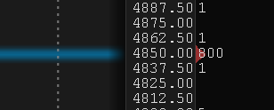 MarketSignalAdv's tweet photo. #Bookmap showing 800 contract sell order at $ES_F 4,850.   ES currently 4,500. 

In July when ES was 4,600, a buyer waited weeks for 4,405 limit buy to fill, and it eventually did.  

Does ⚡️strike twice?! 

$SPX $SPY $VIX #VIX https://t.co/euroPVnOPu