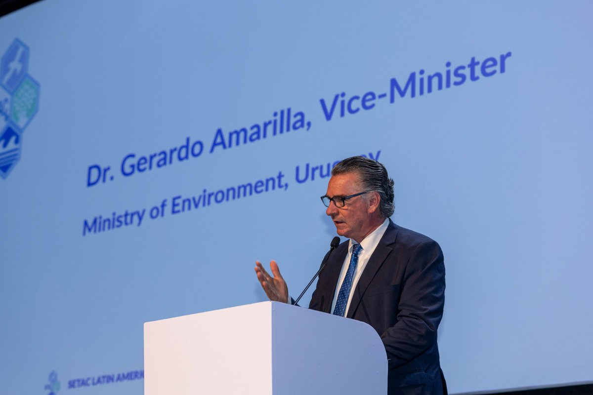 La apertura contó con la presencia del subsecretario de Ambiente, Gerardo Amarilla; el presidente del #LATU, Ruperto Long; la presidenta del Congreso, Diana Miguez; la dir. ejecutiva de #SETAC Norteamérica, Tamar Schlekat y la presidenta de SETAC Latinoamérica, Julie Brodeur.