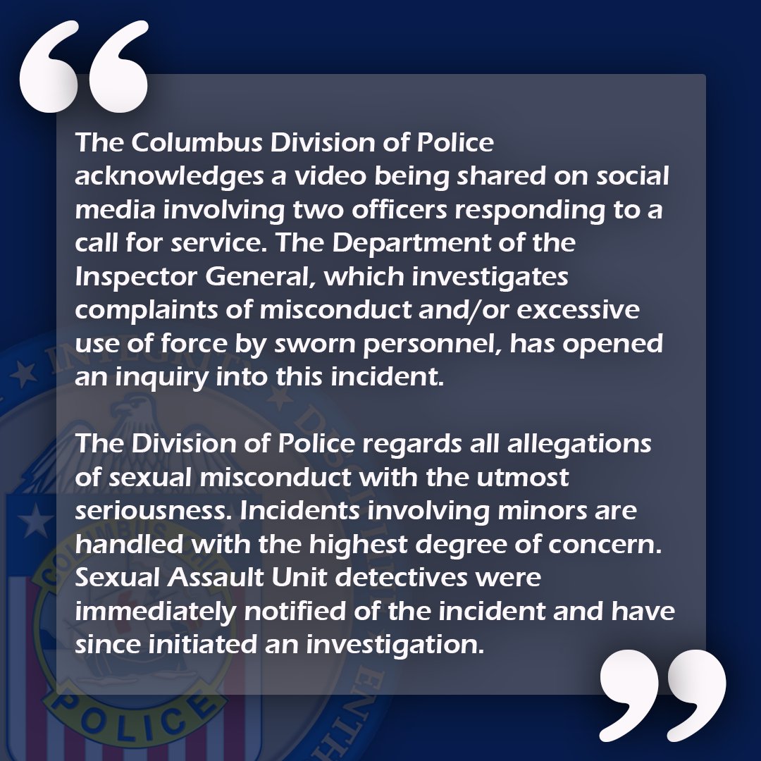 Columbus Division of Police tweet media