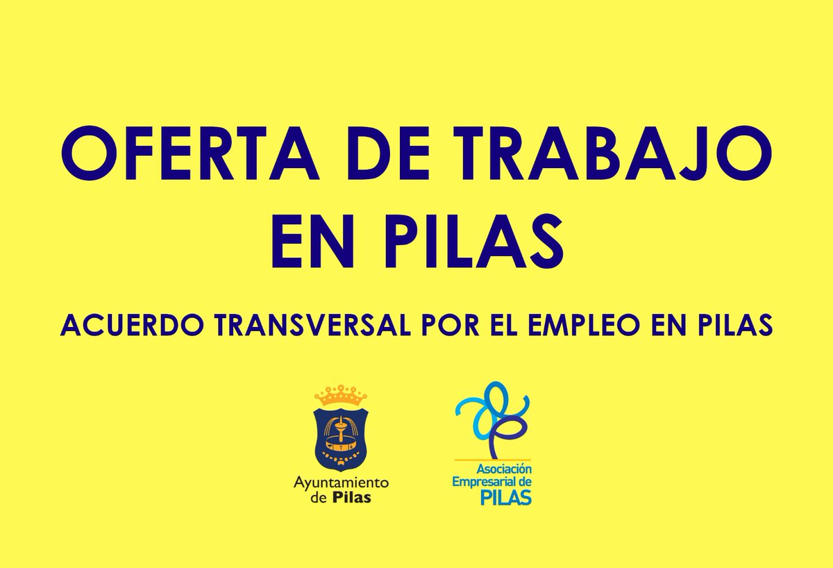 AsocEmpPilas's tweet photo. SE BUSCAN ELECTRICISTAS

2 empresas en Pilas precisan de electricistas.

En principio, no se exige categoría profesional, pero será valorable dependiendo del puesto que se va a desempeñar.

Sí es requisito tener mínimos conocimientos de la materia.

Los C.V. se enviarán a... https://t.co/4AFZGPMjUM