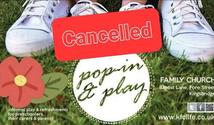 KB_FamilyChurch's tweet photo. Sorry for the short notice  but  due to illness &amp; holidays we will NOT be able to run Pop-in tomorrow. 😞
#Kingsbridge #Salcombe #SouthHams #PopIn https://t.co/Aki4c6p24w