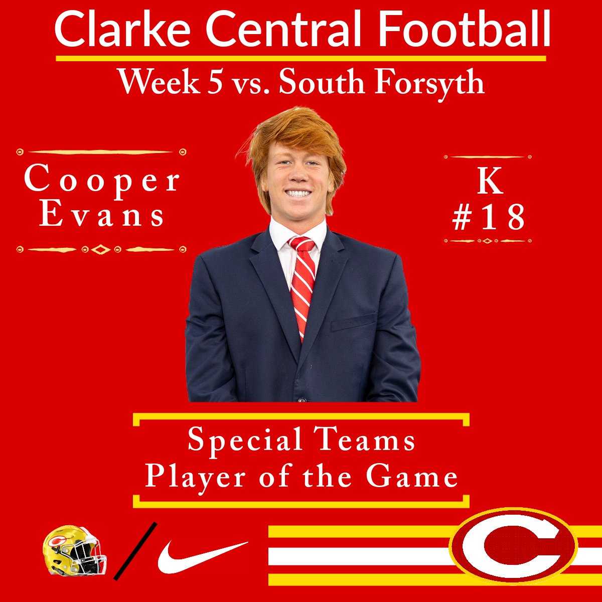 Week 5 Players of the Game vs. South Forsyth!