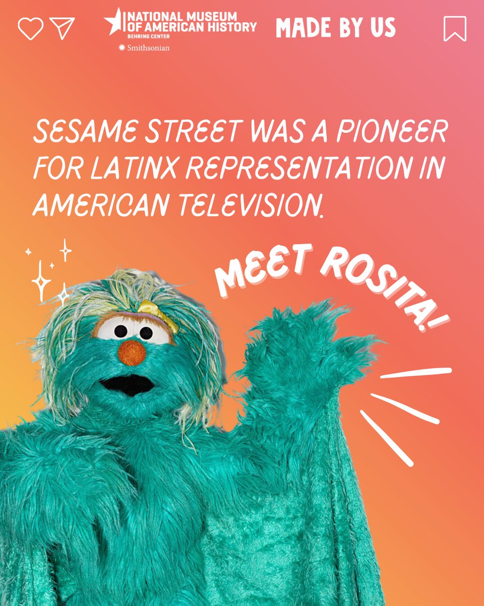 Before Dora the Explorer on Nickelodeon, there was Rosita on Sesame Street.  

#HispanicHeritageMonth