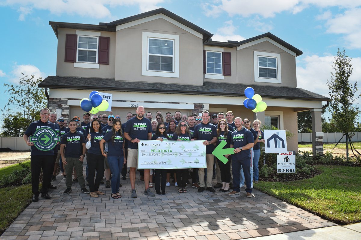 With the generous support of their trade partners, our Tampa division will be contributing $200,000 to <a href="/Pelotonia/">Pelotonia</a>! Joe Apgar, President of Pelotonia, joined the team in celebrating the completion of their benefit home.