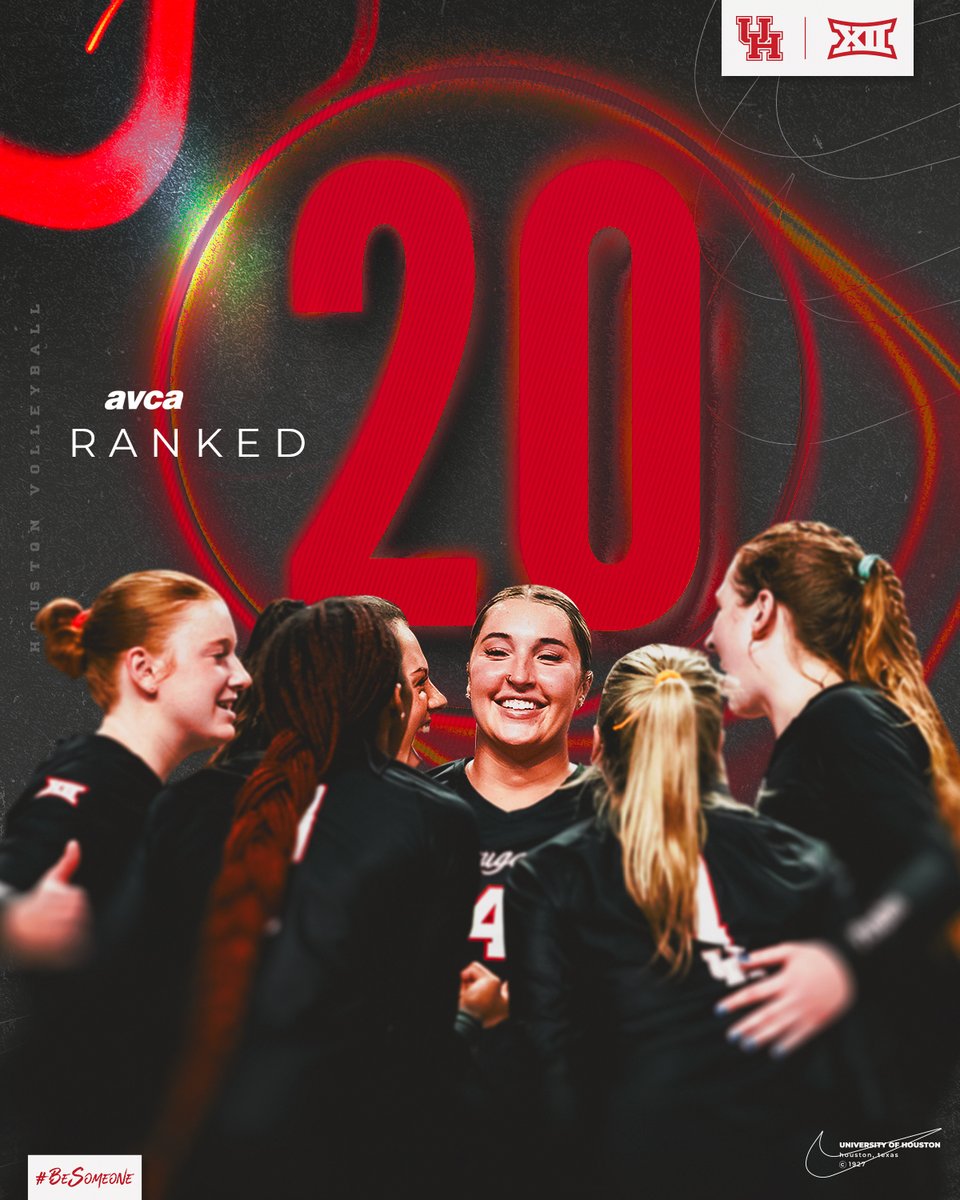 UHCougarVB's tweet photo. Up two spots to #20!

#BeSomeone https://t.co/ZFC6CeQ3dF