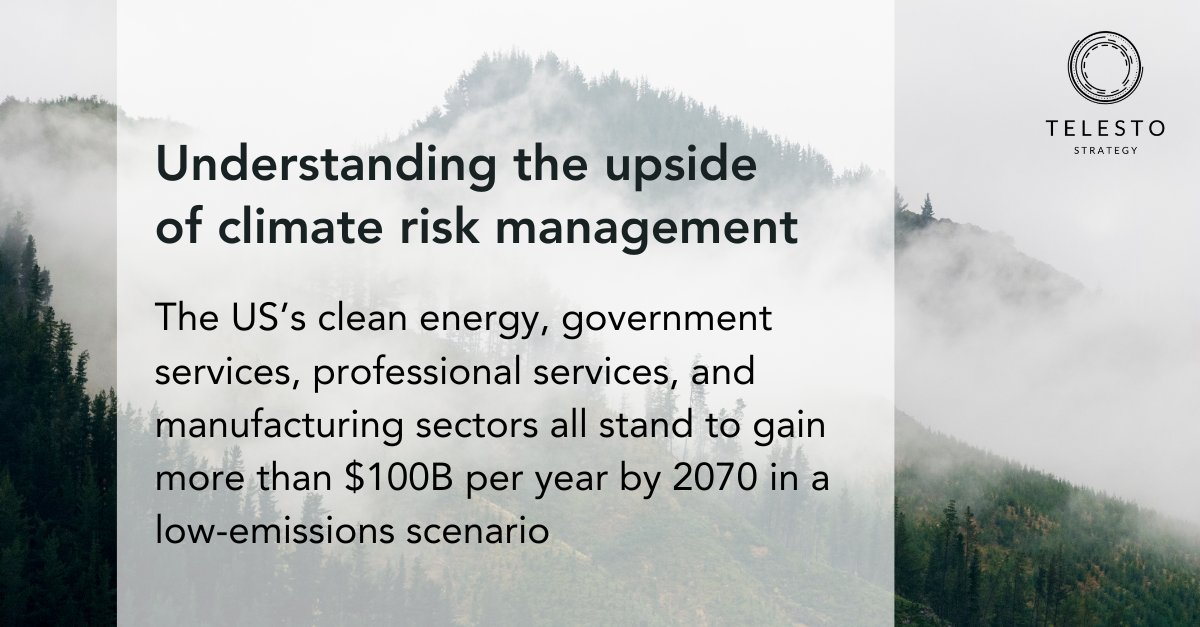Rather than treating climate risk as just another compliance exercise, businesses should invest the time and resources to capture value (or avoid loss) as the world transitions to hotter weather and a carbon-free economy.

Learn more: telestostrategy.com/navigating-the…  #climaterisk #TCFD