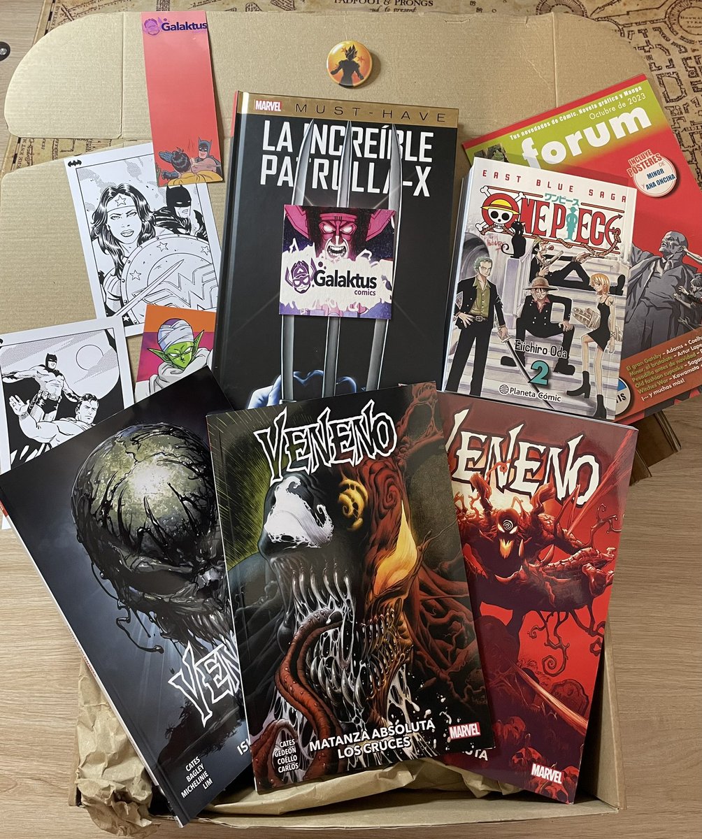 SargentoADRV's tweet photo. Hoy me ha llegado el primer pedido de @GalaktusComics y….el resultado es espectacular! Gracias @jabacrocoop por conseguirme lo que estaba agotado 😊
#GalaktusComic #primerodemuchos https://t.co/CJHFcMl083