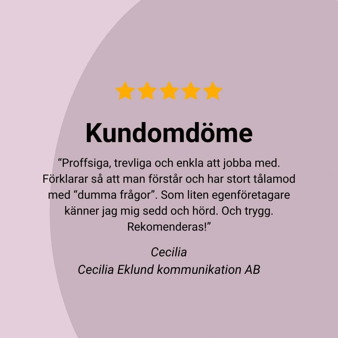 innecta's tweet photo. 🔍 Är du på jakt efter en redovisningskonsult? Här är vad en av våra nöjda kunder har att säga om oss. 💬 Vi brinner för att hjälpa alla våra kunder på bästa sätt, oavsett bransch, företagsstorlek eller hjärtefrågor. 💼🌟
#innecta #kundomdöme #redovisning https://t.co/kRVsJIy4Vl