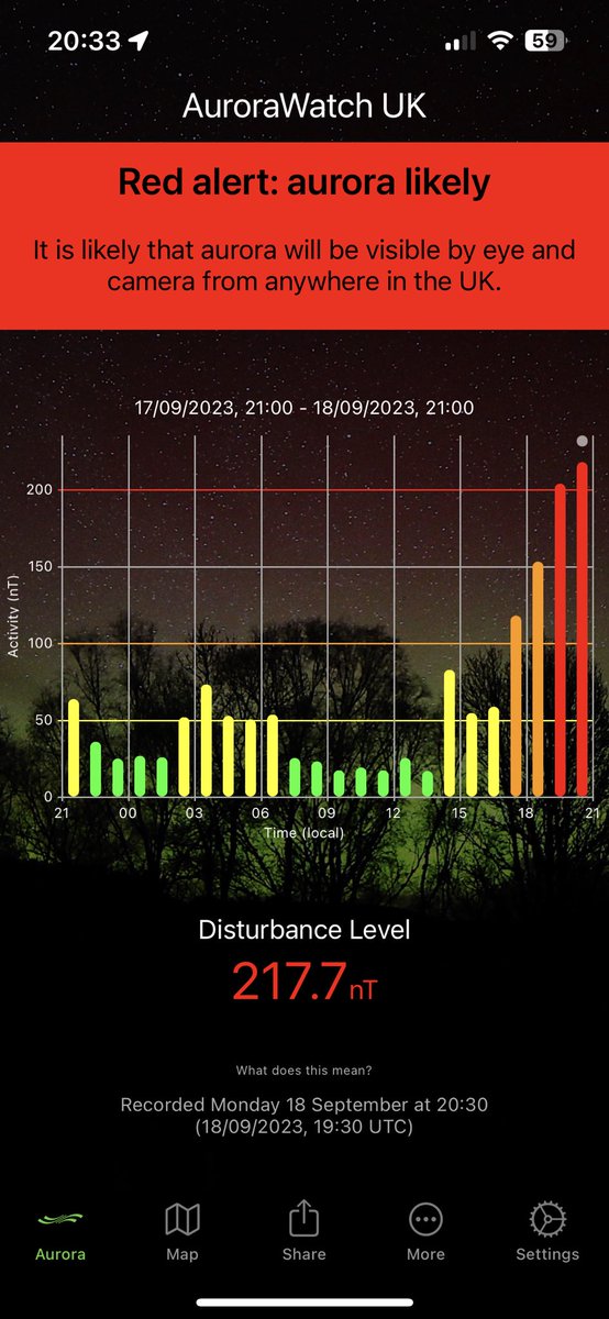 GarethHLloyd's tweet photo. Great night to see the aurora tonight from anywhere in the uk if the clouds clear! https://t.co/LNPLBEr8RI