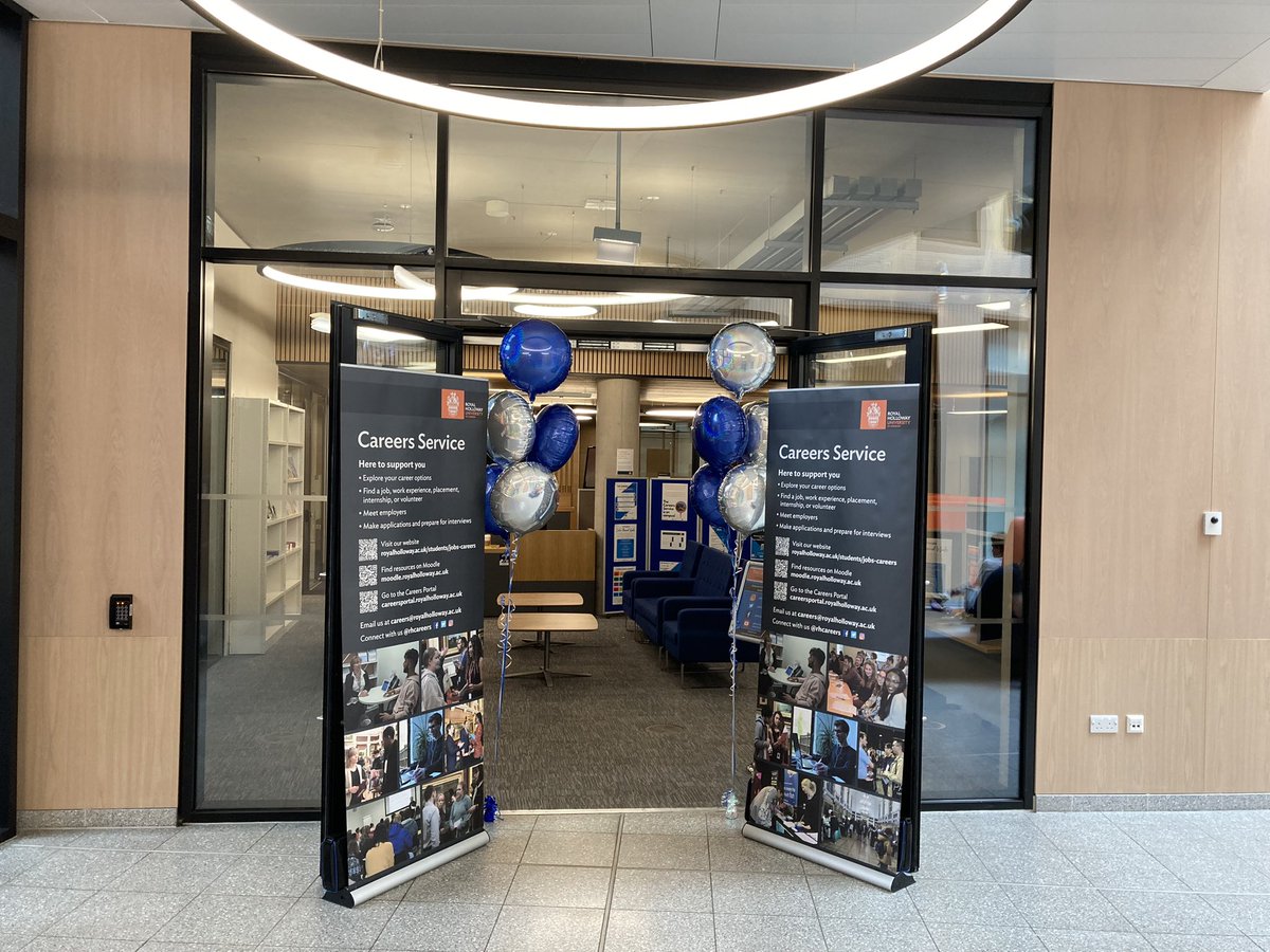 Congratulations to <a href="/RHCareers/">RH Careers</a> who opened the doors to new Enterprise and Careers Hub in Emily Wilding Davison building at <a href="/RoyalHolloway/">Royal Holloway</a> Egham campus. Students can explore futures as part of their student journey! #placements #jobs #enterprise #consultants <a href="/RHCampusLife/">RHCampusLife</a> <a href="/SURHUL/">Royal Holloway Students' Union</a>