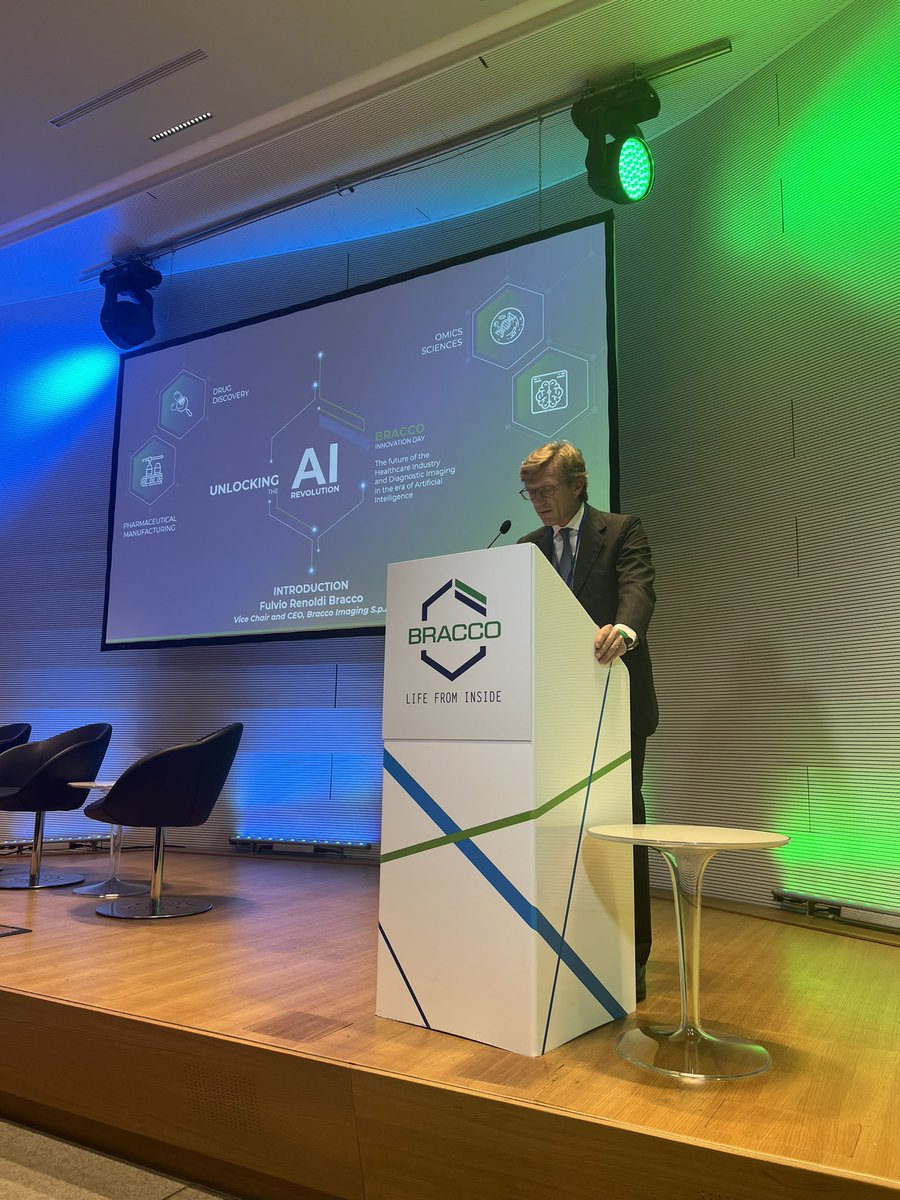 Ale_Curioni's tweet image. Today I have been very honored to be at  Bracco Innovation day around the topic “Unlocking the #AI Revolution” - delivering the opening keynote. Very Interesting discussions and the will to make the difference. #AI  #foundationalmodels #quantum #IBM @ IBMResearch @IBMItalia…