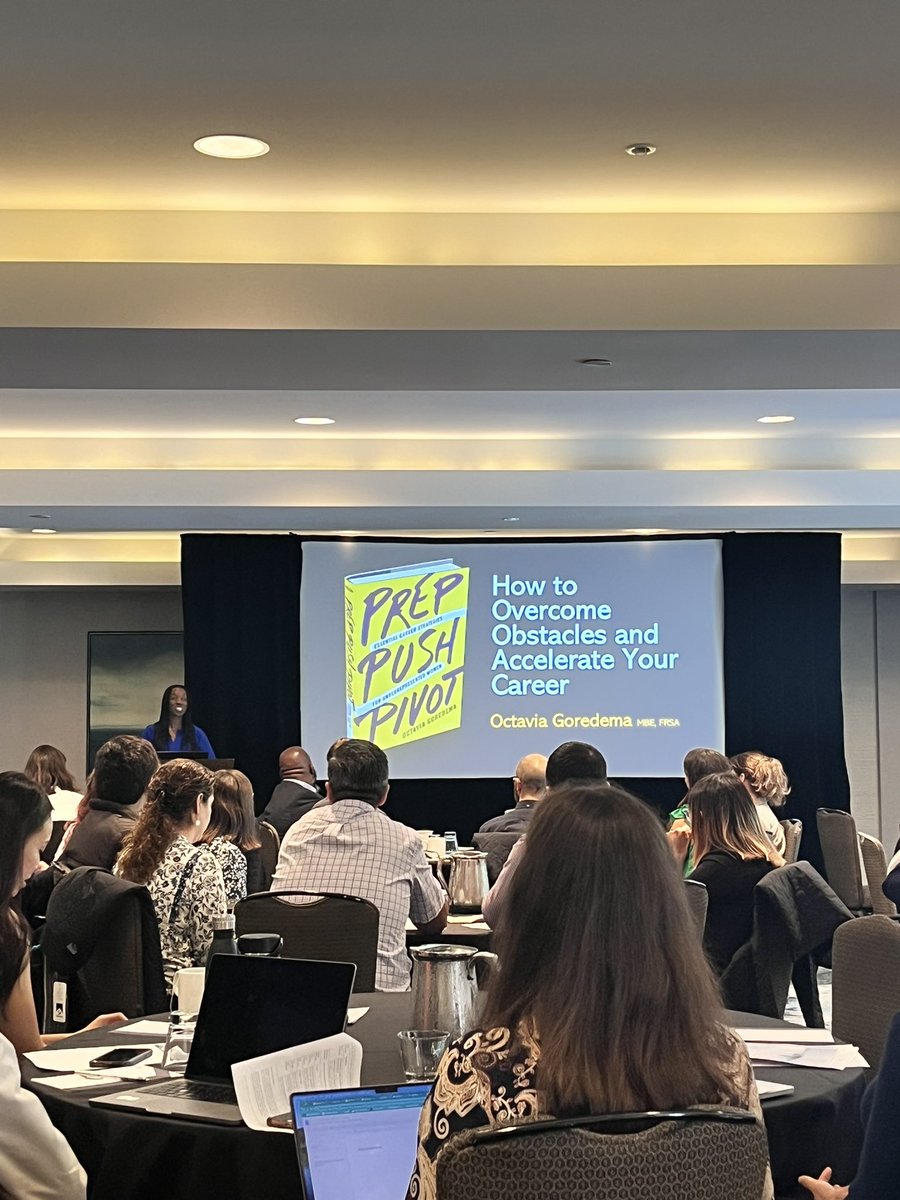 <a href="/ceres_jacobs/">CeresJacobs</a> by the Sea started off with the incredible <a href="/OctaviaGoredema/">Octavia Goredema</a> on accelerating careers. Biggest takeaway: TRACK YOUR ACCOMPLISHMENTS, it helps you to see what what you are building towards and see your own growth