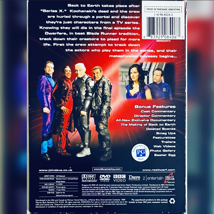 rareflicksplus's tweet photo. #NewArrival! Red Dwarf: Back to Earth (DVD 2009) 2-Disc Set Director's Cut BBC Video Dave Sci-Fi

https://t.co/J9x6NlGiJm

#RedDwarf #RedDwarfBacktoEarth #BacktoEarth #Dave #Miniseries #DirectorsCut #BBCVideo #2000s #SciFi #SciFiMovie #SciFiCommunity #DVD #DVDs #PhysicalMedia https://t.co/Zy7cbx0dUp