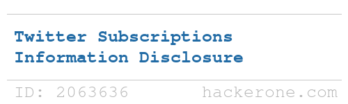 disclosedh1's tweet photo. X (Formerly Twitter) disclosed a bug submitted by @mirhatx: https://t.co/mdg1npf9vy #hackerone #bugbounty https://t.co/TO79JkaaYW