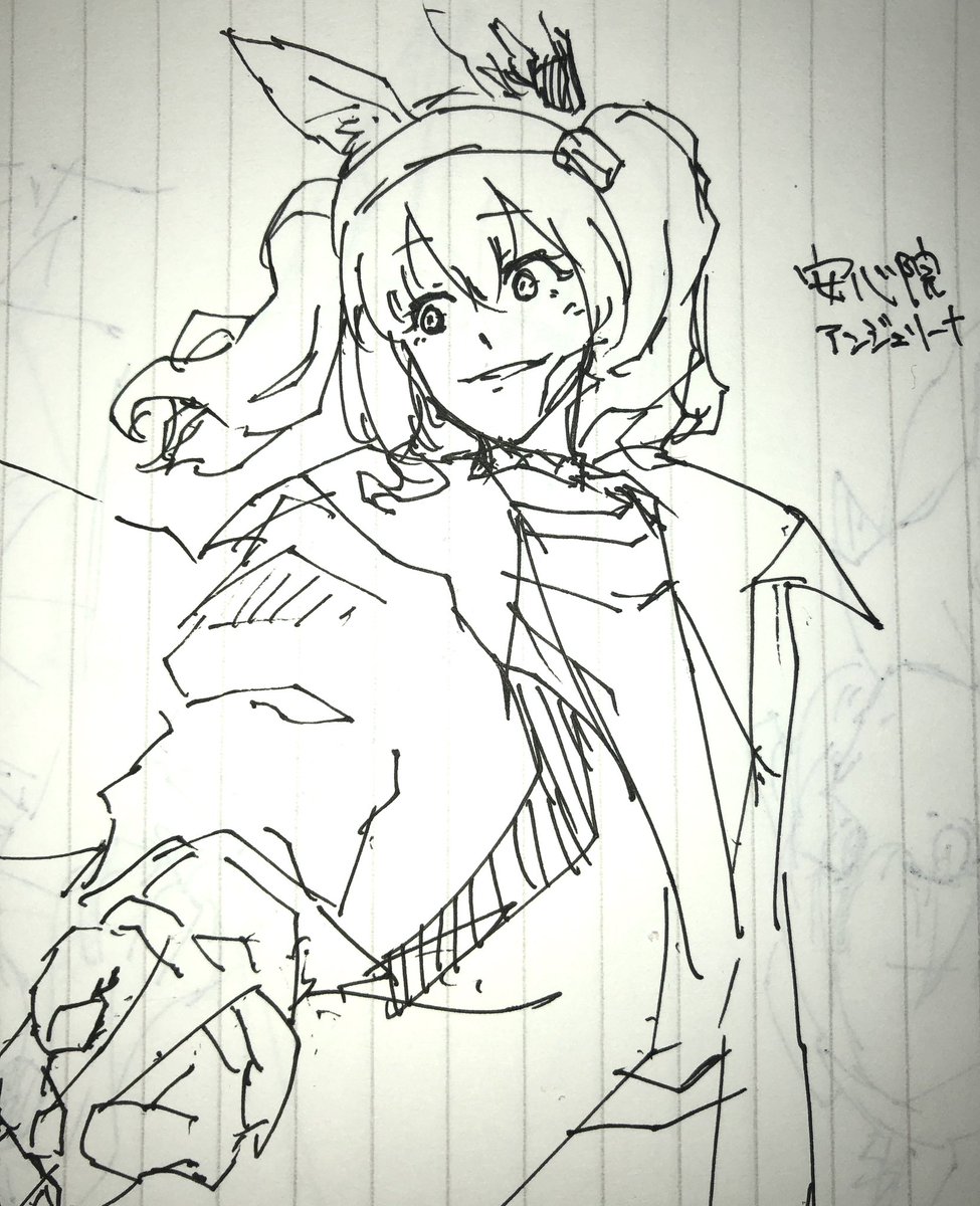 描きたいものに向けてもしょもしょリハビリしている 