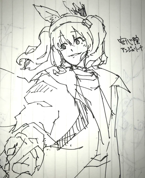 描きたいものに向けてもしょもしょリハビリしている 
