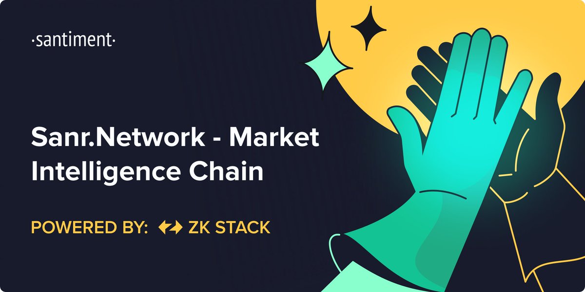 santimentfeed's tweet image. 🚀  We are thrilled to announce a new integration with @zkSync, the creators of the powerful ZK Stack technology. Consider running your node for testnet and be one of 108 early node holders who will gain extra perks from the Sanr. Network.