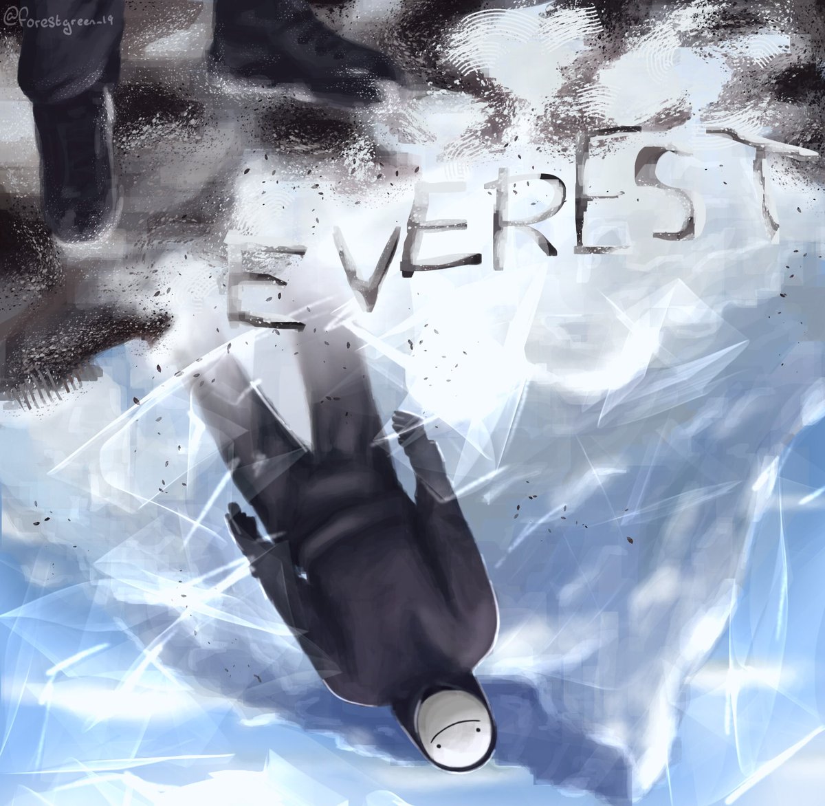 so high like i’m on Everest 🎵 @Dream__Fanart #dreamfanart