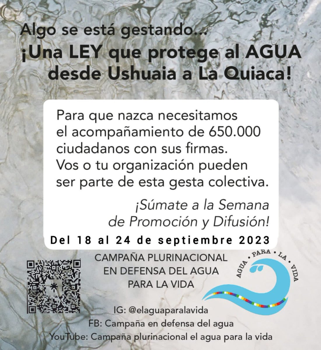 CampDefensaAgua's tweet photo. ¡Campaña Plurinacional en defensa del Agua para la Vida! https://t.co/61KSlALYV4