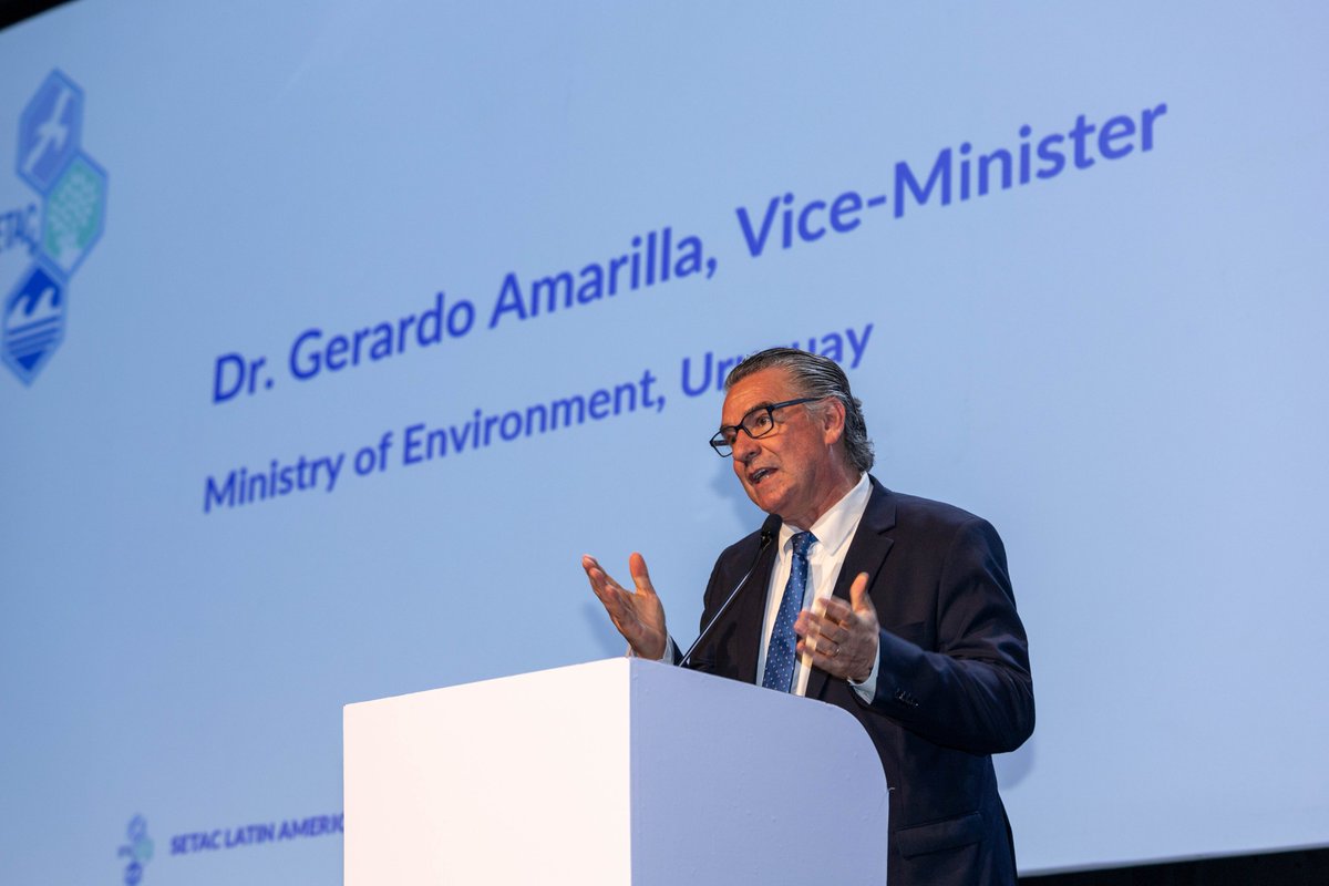 La apertura contó con la presencia del subsecretario de Ambiente, Gerardo Amarilla; el presidente del #LATU, Ruperto Long; la presidenta del Congreso, Diana Miguez; la dir. ejecutiva de #SETAC Norteamérica, Tamar Schlekat y la presidenta de SETAC Latinoamérica, Julie Brodeur.