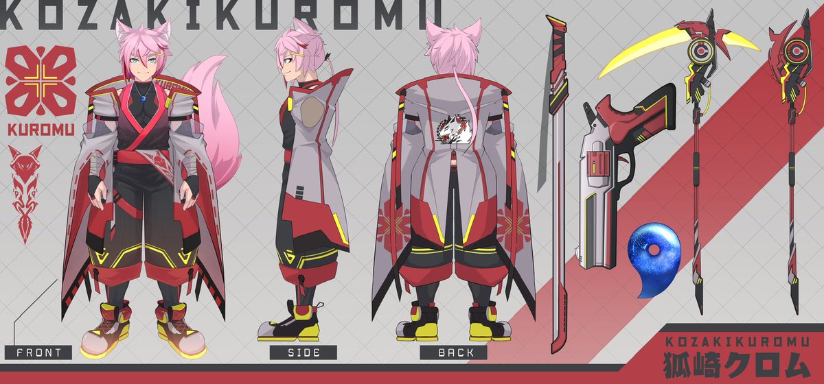 KozakiKuromu's tweet photo. [置頂文]
⛩️被流放到人間的万事屋Vtuber 🦊
狐崎クロムです～よろしく〜

Tags整合:
直播: #万屋営業中 &amp; #Kozakionair
Art: #万屋藝廊 &amp; #Kozartki
NSFW: #万屋神秘小黑屋 &amp; #Kozakink
音樂: #万屋留聲 &amp; #Kozakising
Colour: #CF3641
Fan mark: ⛏️🦊 https://t.co/xifGhLcHAY