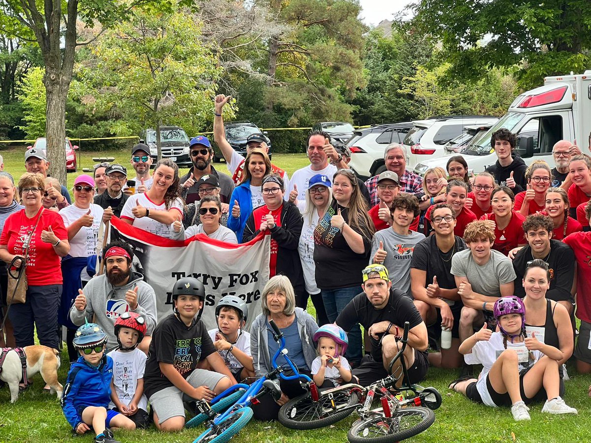 C_Mulroney's tweet photo. Since 1980, Terry Fox’s Marathon of Hope has inspired millions around the world. 

Thank you to everyone who came out to support this year’s Terry Fox run! 

Together, we can achieve Terry’s dream of a world without cancer.

#YorkSimcoe https://t.co/6zcAMxzYFi