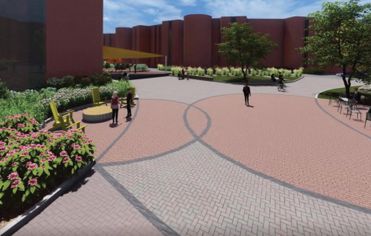 IllinoisCentral's tweet photo. Curious about the construction happening in the East Peoria Campus courtyard? Here's a sneak peek of the plan:

#myICC #ICCcourtyard https://t.co/WiONnvl1cW