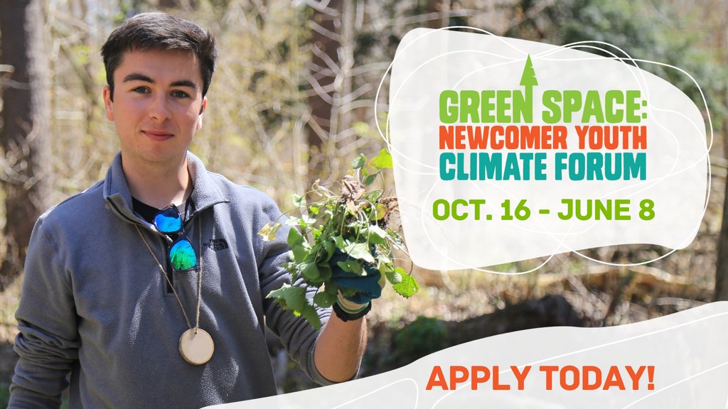 📣The Green Space Newcomer Youth Climate Forum 2023-2024 applications are OPEN! 🌏✨

This program provides newcomer youth ages 14-29 the opportunity to lead #climateaction in their communities. 

Apply today: conservationhalton.ca/education/#gre… #RBCTechForNature <a href="/RBC/">RBC</a>